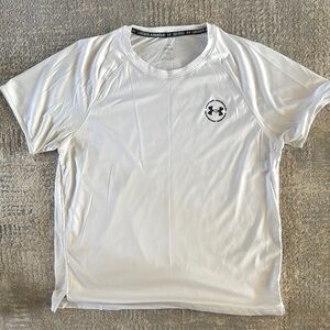 Under Armour White Short Sleeve Performance Tee